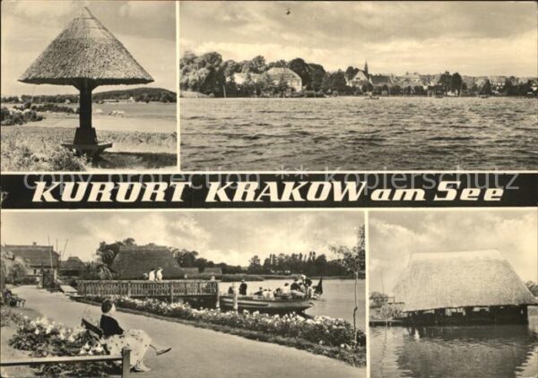 Krakow See Uferpromenade Ortsansicht