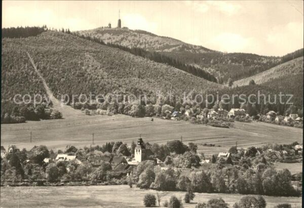 Tabarz Blick zum Inselsberg
