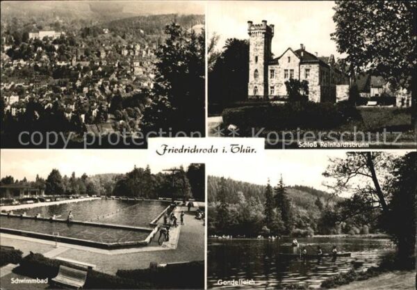 Friedrichroda Schloss Reinhardtsbrunn Gondelteich Sch