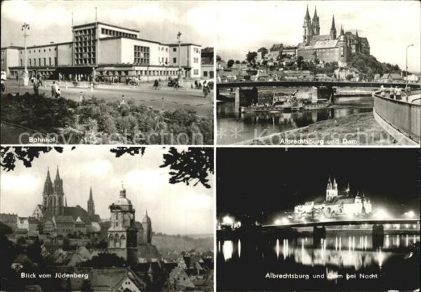 Meissen Elbe Sachsen Bahnhof Albrechtsburg Dom Jüdenberg Nac