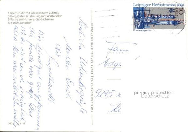 Zittau Blumenuhr Glockenturm Berg Oybin Partie – Bild 2
