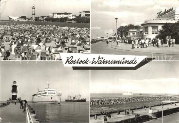 Rostock-Warnemuende Leuchtturm Gaststätte Teepott HO Gastst