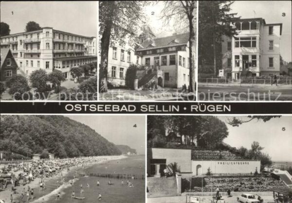 Sellin Ruegen DDR Reisebüro Kurhaus Frieden FDGB Erho