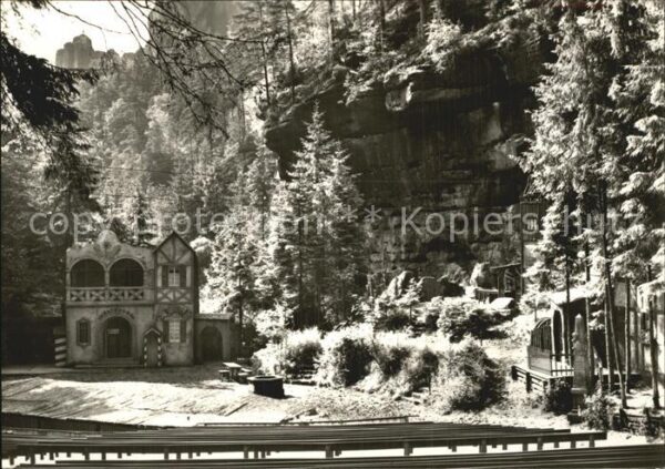Rathen Saechsische Schweiz Kurort Felsenbühne