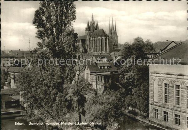 Erfurt Domblick von Meister Eckehart Straße
