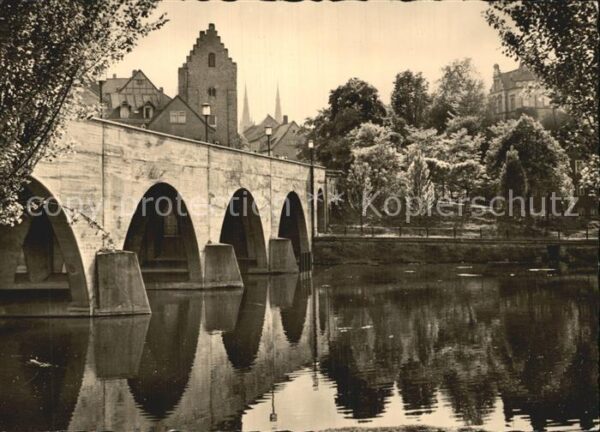 Saalfeld Saale Brücke der Freundschaft Saaltor