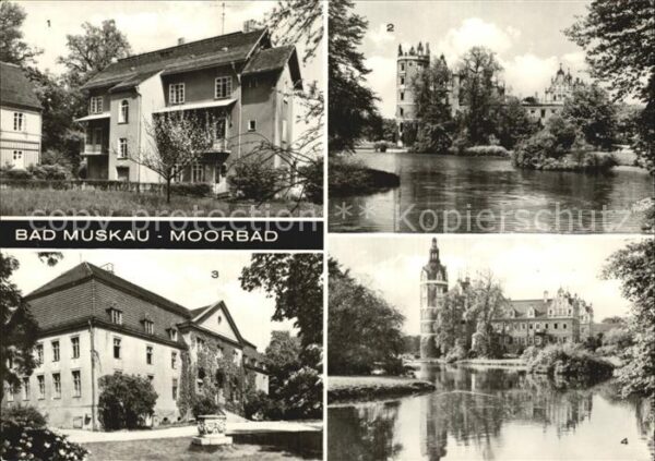 Bad Muskau Oberlausitz Schlossruine Moorbad Schloss
