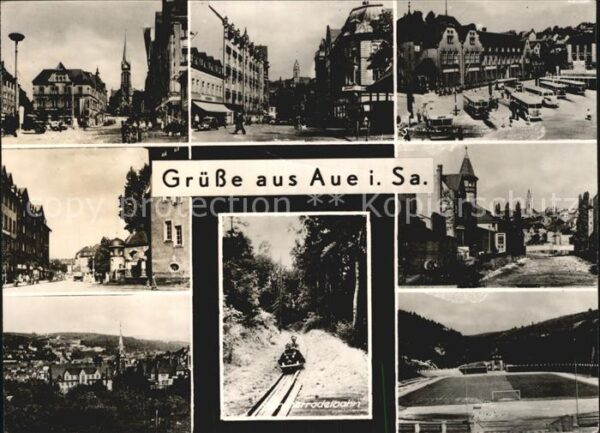 Aue Sachsen Sommerrodelbahn Stadion Bahnhof Ortsans
