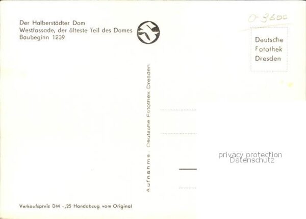 Halberstadt Dom Westfassade Älteste Teil des Domes – Bild 2