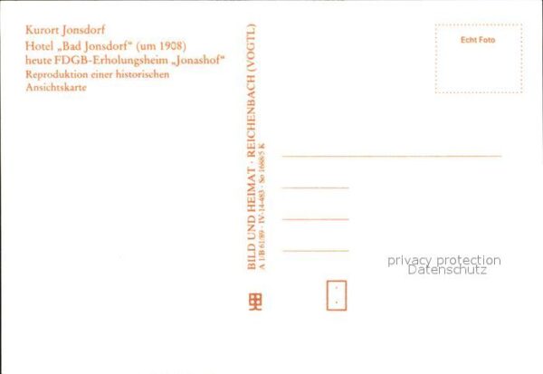 Jonsdorf Kurort FDGB Erholungsheim Jonashof – Bild 2