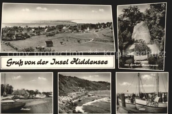 Insel Hiddensee Grabstätte Gerhart Hauptmann Kloster