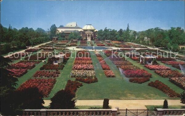 Los Angeles California Scene of the Rose Gardens County Museum