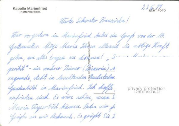 Pfaffenhofen Roth Kapelle Marienfried – Bild 2
