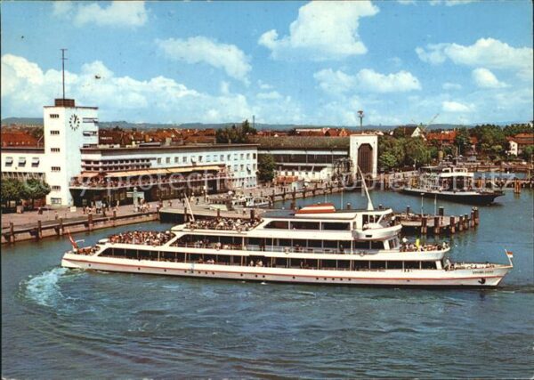 Friedrichshafen Bodensee Hafenpartie MS Vorarlberg der ÖBB
