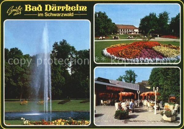 Bad Duerrheim Fontäne Kurpark Cafe