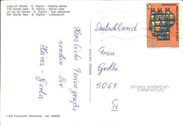 San Vigilio Lago di Garda Veduta aerea – Bild 2