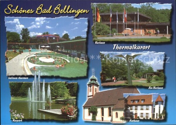 Bad Bellingen Balinea Thermen Kurhaus Kurpark Fontäne
