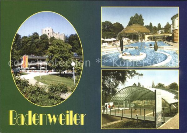 Badenweiler Kurhaus Burgruine Thermalschwimmbad Röm