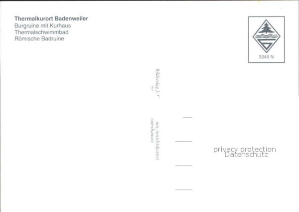 Badenweiler Kurhaus Burgruine Thermalschwimmbad Röm – Bild 2
