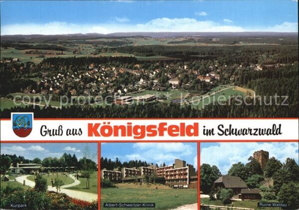 Koenigsfeld Schwarzwald Panorama Kurpark Albert Schweitzer Klin