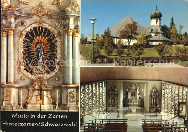 Hinterzarten Kath Kirche Inneres Maria in der Zarten