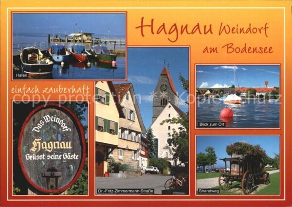 Hagnau Bodensee Hafen Weinfass Dr Fritz Zimmermann Str