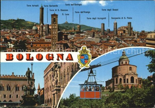 Bologna Stadtblick Castello Basilica