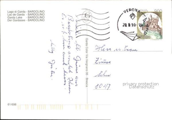 Bardolino Lago di Garda Teilansichten Kirche Hafenpartie – Bild 2