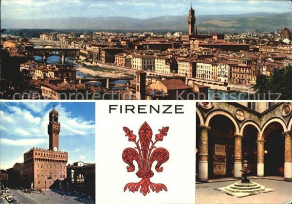 Firenze Florenz Panorama Palazzo Vecchio Cortile