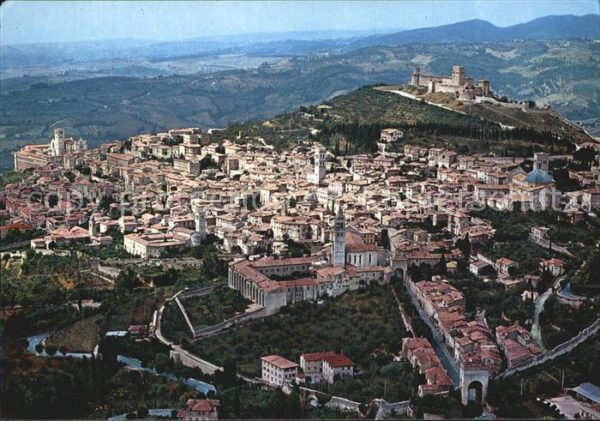 Assisi Umbria Panorama dall aereo