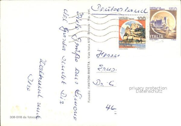 Limone sul Garda Kirche Gardasee Uferstrasse Teilansicht – Bild 2