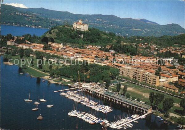 Angera Lago Maggiore Fliegeraufnahme