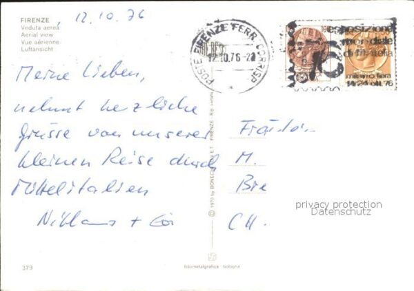 Firenze Florenz Veduat aerea – Bild 2