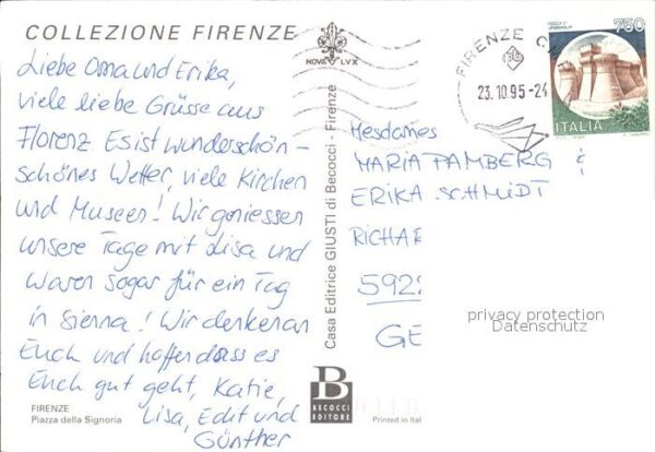 Firenze Florenz Piazza della Signoria – Bild 2
