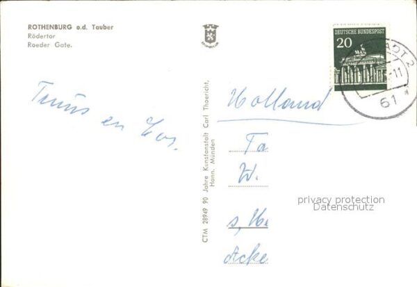 Rothenburg Tauber Rödertor – Bild 2