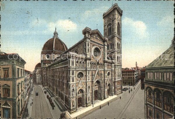 Firenze Florenz Cattedrale e il Campanile di Giotto