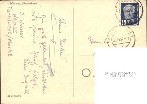 Weimar Thueringen Goethehaus – Bild 2
