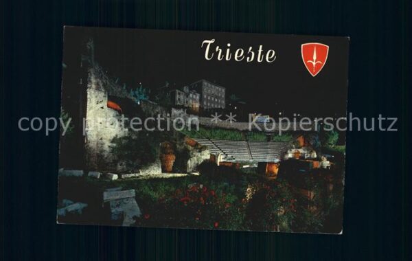 Trieste Teatro Romano di notte