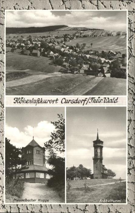 Cursdorf Fräbelturm Meuselbacher Kuppe