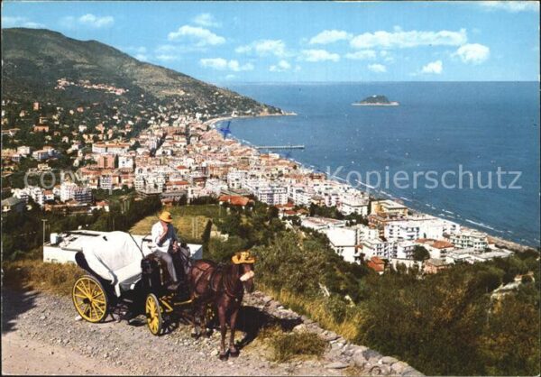 ALASSIO Savona Liguria IT mit Pferdekutsche