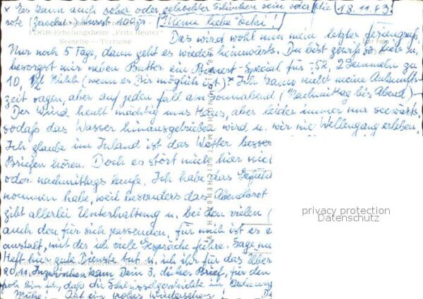 Boltenhagen Ostseebad Erholungsheim Fritz Reuter Seeseite – Bild 2