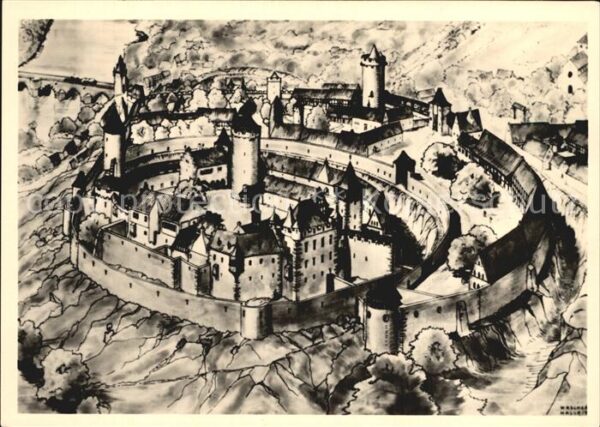Bernburg Saale Museum Schloss Bernburg Ansicht mittela