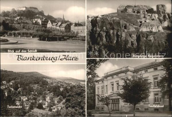 Blankenburg Harz Schloß Burgruine Regenstein Teufelsbad