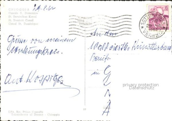 Chioggia Venetien Canale S. Domenico Boote – Bild 2