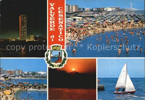 Valverde di Cesenatico Strand Segelboot