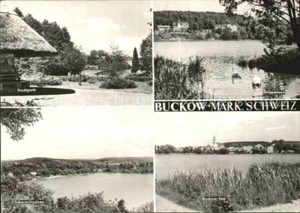 Buckow Maerkische Schweiz Griepensee Stadtpark Schermützelsee Buc