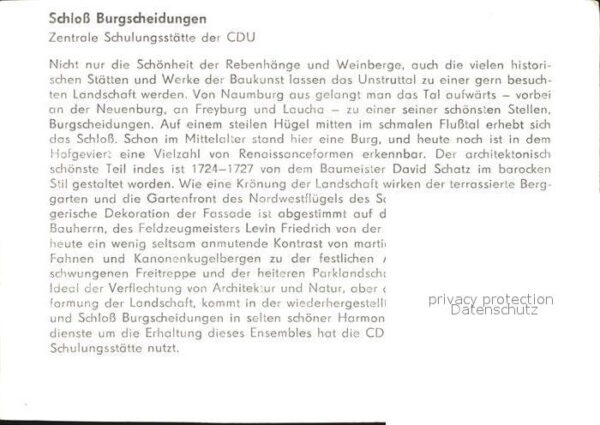 Burgscheidungen Schloss – Bild 2