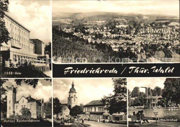 Friedrichsrode Schloss Reinhardsbrunn Schwimmbad FDGB-