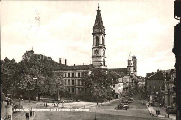 Zittau Johanneum mit Johanniskirchtürmen