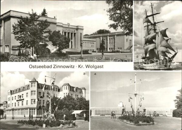 Zinnowitz Ostseebad Kulturhaus Segelschulschiff Wilhelm Pie